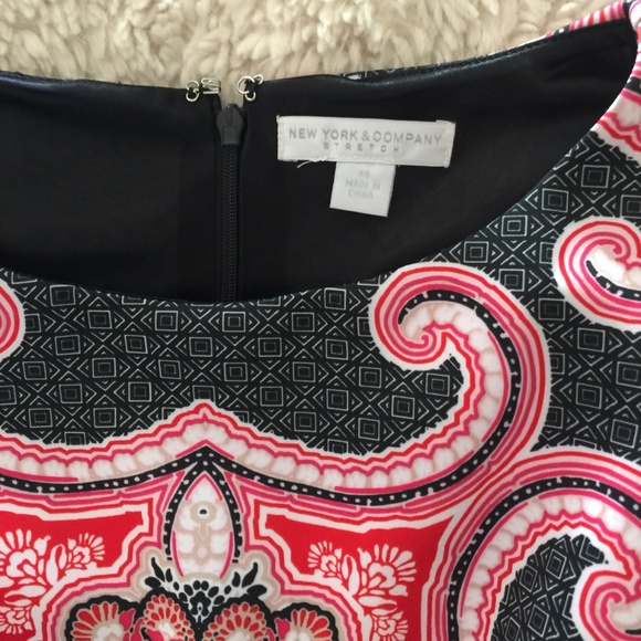  LIKE NEW Colorful Paisley Scuba Dress - Picture 4 of 7